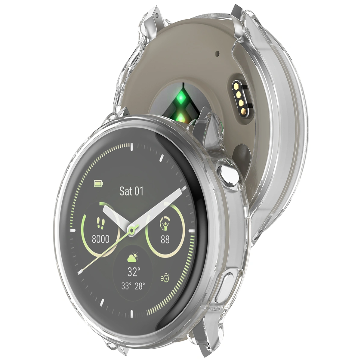 Front oraz przód etui Bizon Case Watch Felipe dla Garmin Venu 4 41 mm